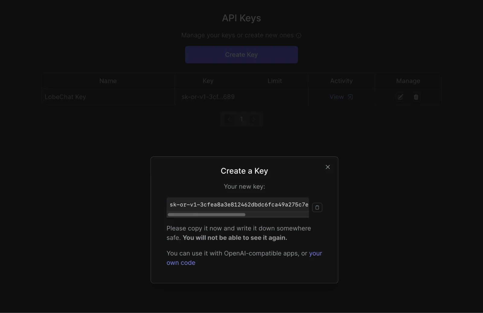 Obtaining OpenRouter Key