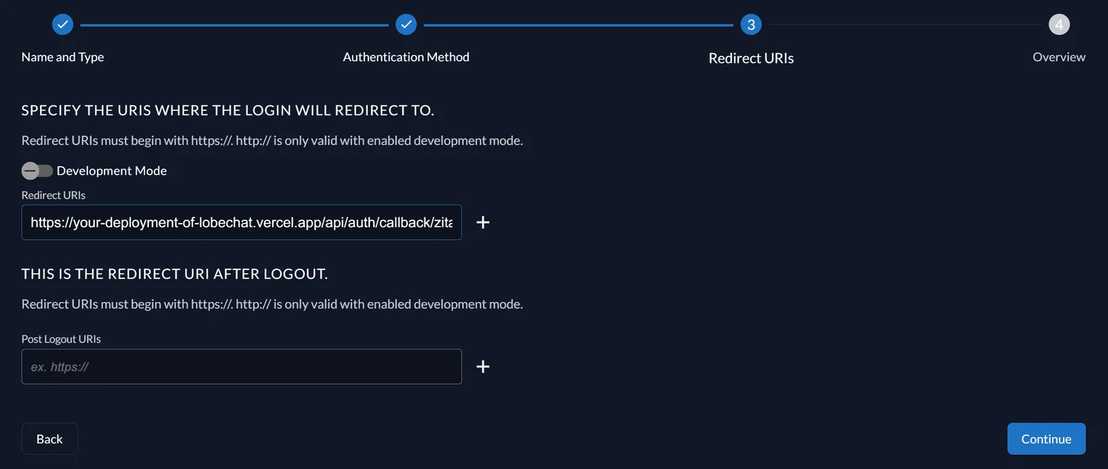 Configure ZITADEL Authentication Ser... · LobeHub