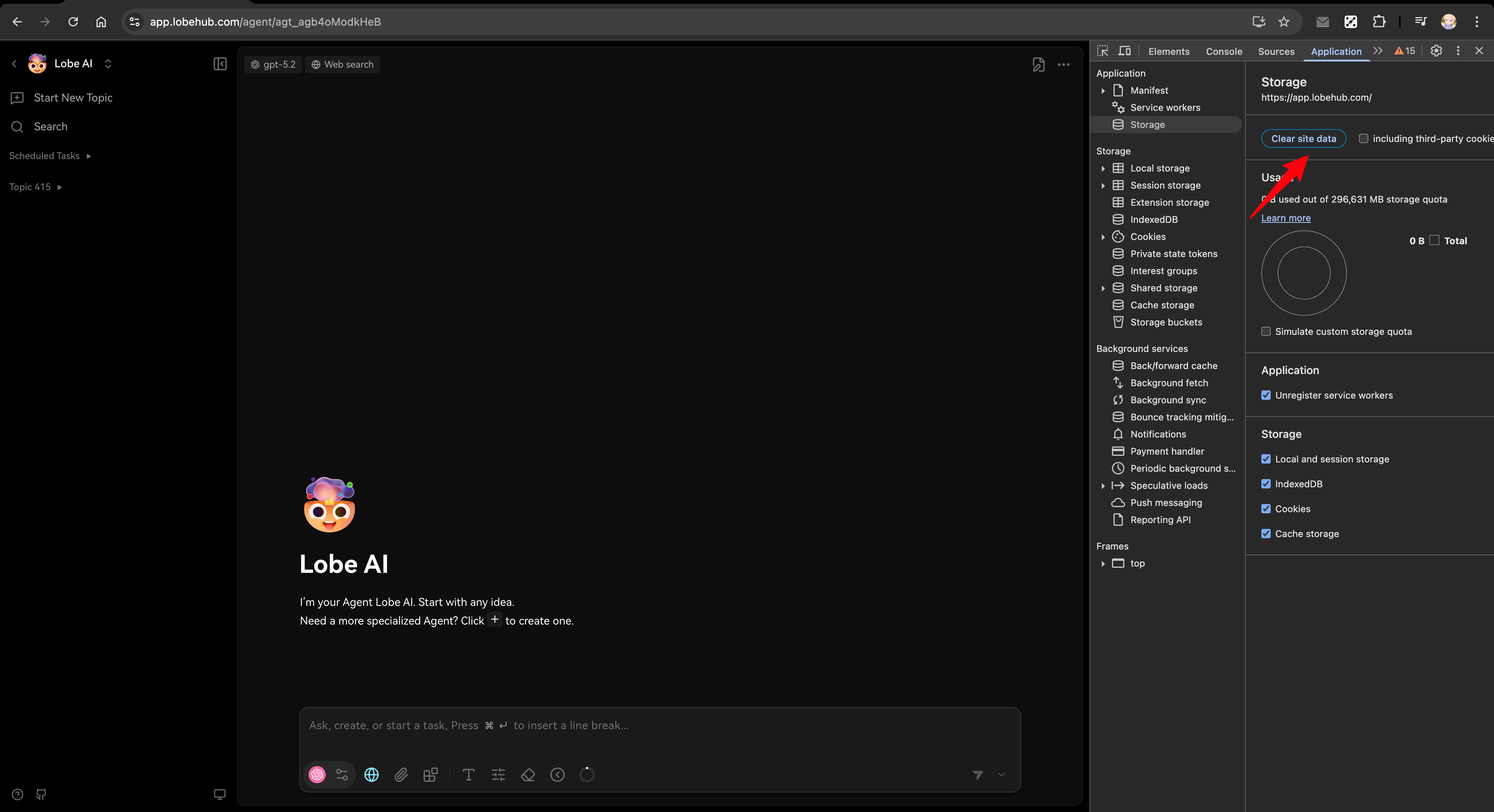 Clear Browser Site Data